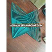 Long handle steel leaf rake