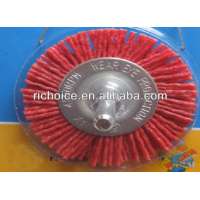 Wheel brush with shaft, Abrasive filaments