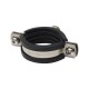 All Stainless Steel Two Side Screw  Heavy Duty Pipe Clamps With Epdm Rubber